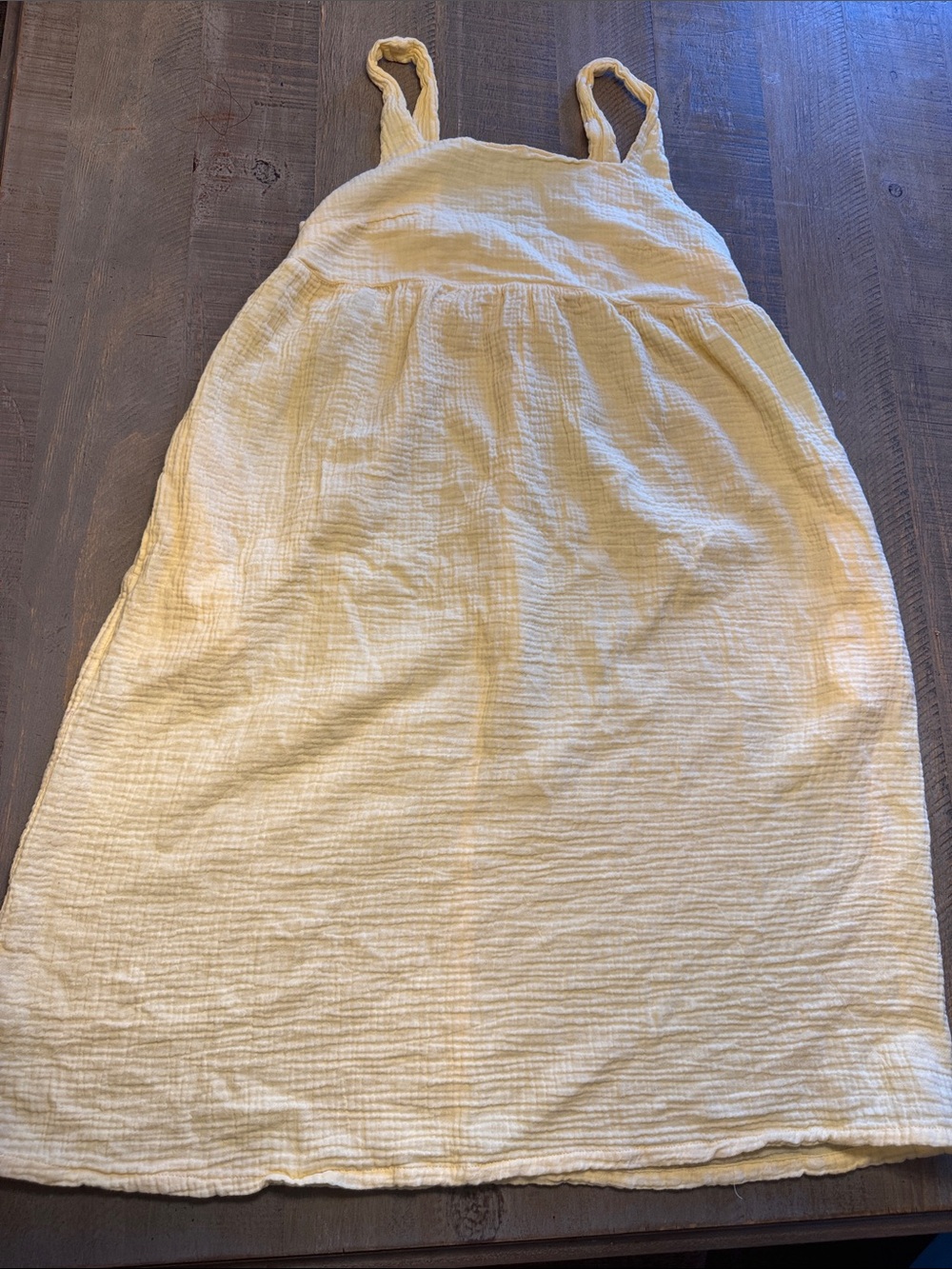 stars above Pale Yellow Gauze Midi Dress Skirt